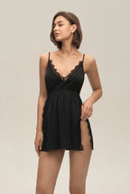 Solid Color Lace Backless Strappy Sexy Euro American Lingerie