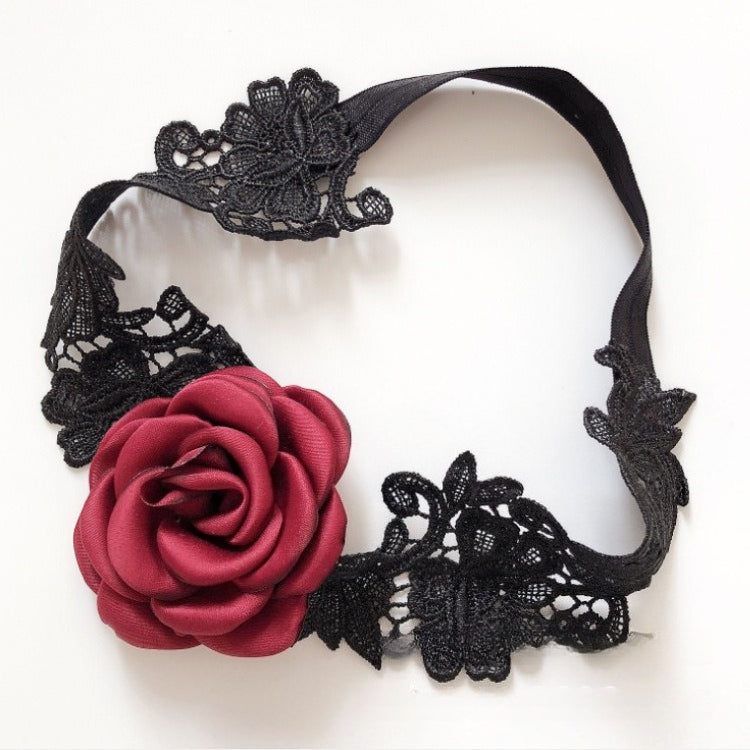 Red Rose Bridal Thigh Garter Set