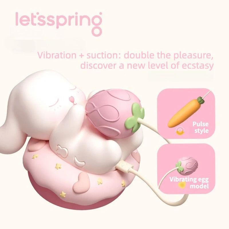 Silicone Egg Massager Suction & Vibration
