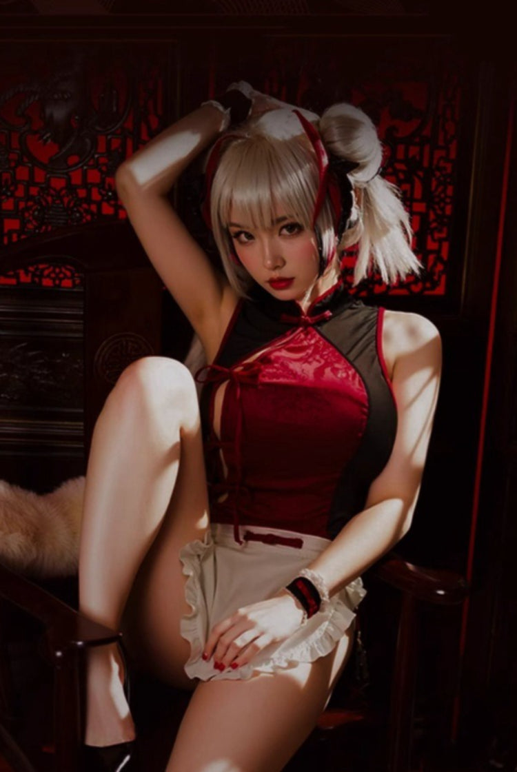 Erotic See-Through Cheongsam Costume – Passionate Sexy Outfit