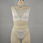 Women's Sexy Backless Lingerie Set with Thong