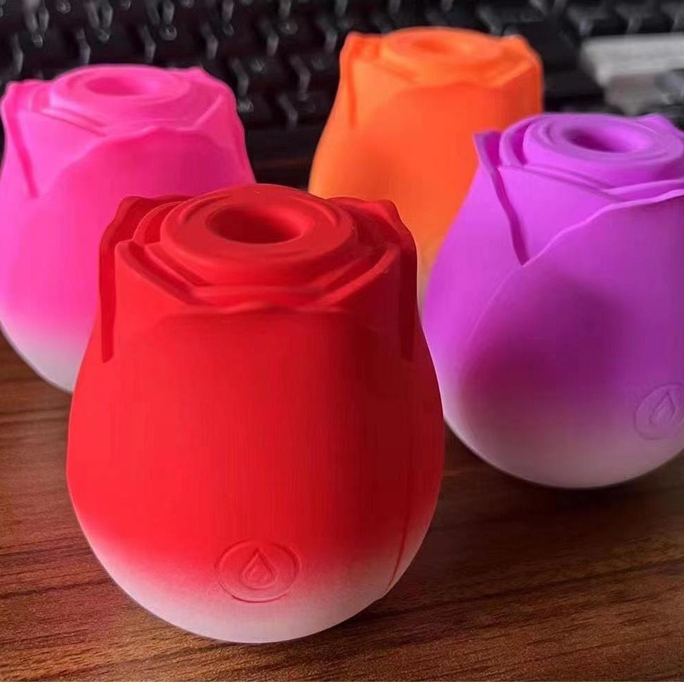 Rose Vibrating Egg - Licking Sucking Vibrating Multi-Function Adult Toy for Women