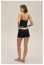 Strappy Cami Shorts Set Lace Comfy Women's Loungewear