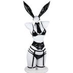 Premium Patent Leather Bunny Girl Bodysuit - Sexy Cosplay Roleplay Costume for Photography