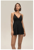 Solid Color Lace Backless Strappy Sexy Euro American Lingerie