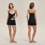 Strappy Cami Shorts Set Lace Comfy Women's Loungewear