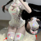 Women's Cute Backless Role Play Swimsuit Style Lingerie