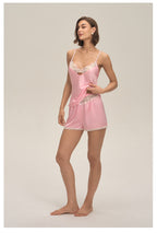 Strappy Cami Shorts Set Lace Comfy Women's Loungewear