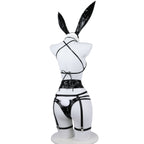 Premium Patent Leather Bunny Girl Bodysuit - Sexy Cosplay Roleplay Costume for Photography