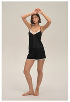 Strappy Cami Shorts Set Lace Comfy Women's Loungewear