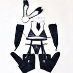 Cyberpunk Bunny Girl Cosplay Bikini Set - 3 Piece Anime Roleplay Costume