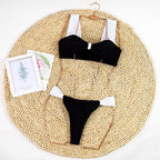 Color Block Push Up Two Piece Bikini Set