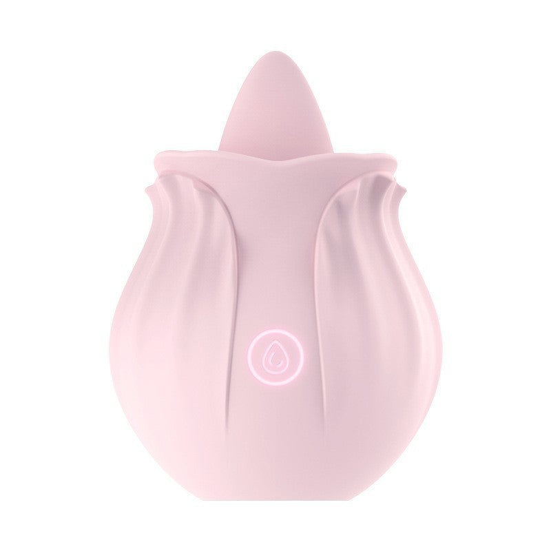 Rose Vibrating Egg - Licking Sucking Vibrating Multi-Function Adult Toy for Women