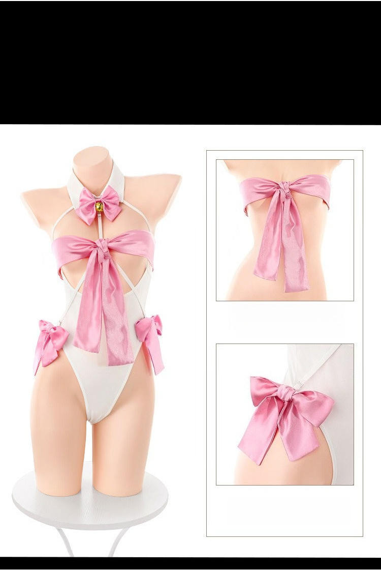 Fei Mu Yamei Butterfly can show milk two-dimensional cos open crotch one-piece set ZY7034 sex underwear sexy cat lady