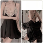 Loose Solid Backless Cami Robe Set Soft Loungewear