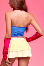 Sexy Princess Snow White Lingerie Set Blue Red Queen Role Play Costume
