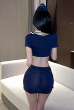 Stewardess Costume Lingerie Set