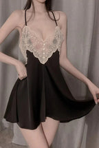 Loose Solid Backless Cami Robe Set Soft Loungewear